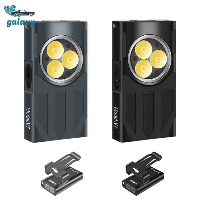 Galaxy Đèn Pin Mini Đa Năng 1100lm Bằng Hợp Kim Nhôm Có Móc Khóa Nam Châm