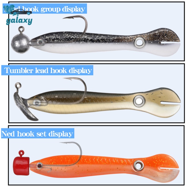 Galaxy Set 10 Mồi Giả Nhử Cá 7cm / 10cm Bằng Nhựa Mềm