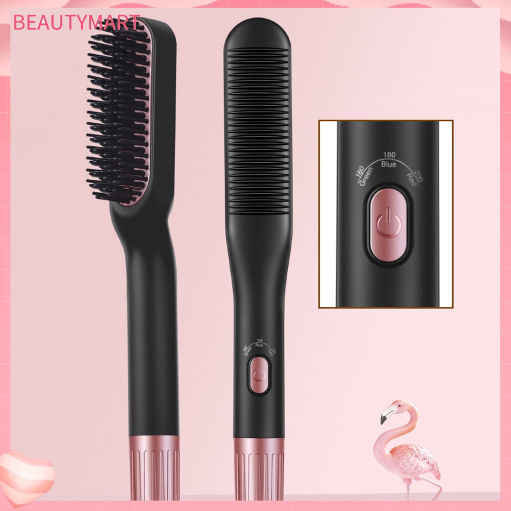 Lược Điện Chải Thẳng Râu Chống Bỏng PTC Tiện Dụng Cho Nam Giới