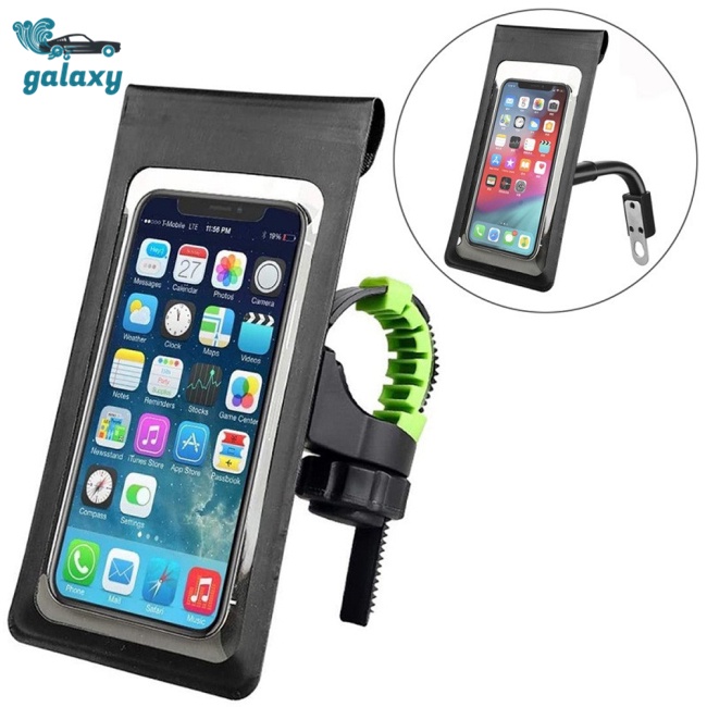 Galaxy Túi Đựng Điện Thoại Chống Thấm Nước Gắn Tay Lái Xe Đạp Tiện Dụng
