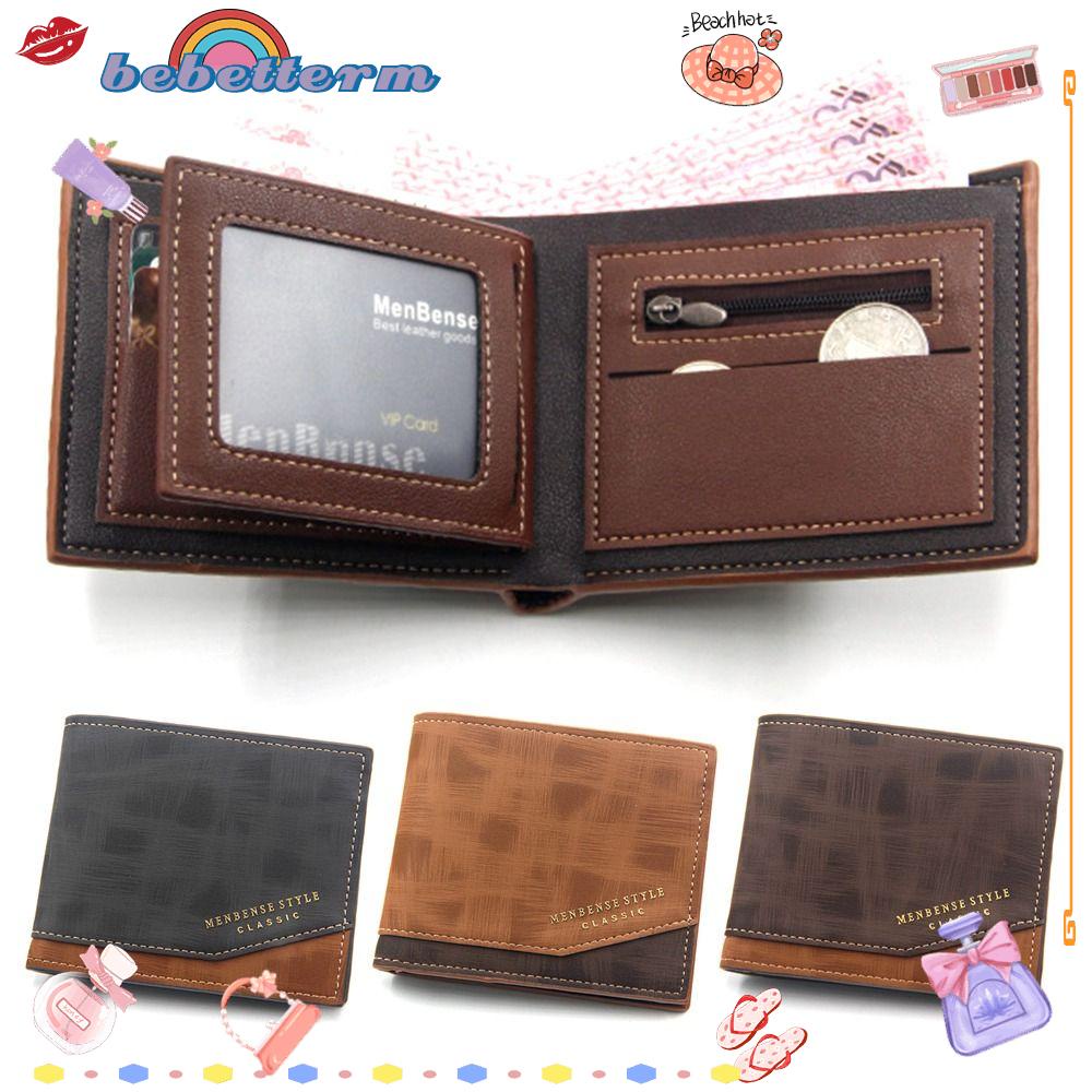BEBETTERM Ví Da Cỡ Lớn Nhiều Ngăn Tiện Dụng Cho Nam
