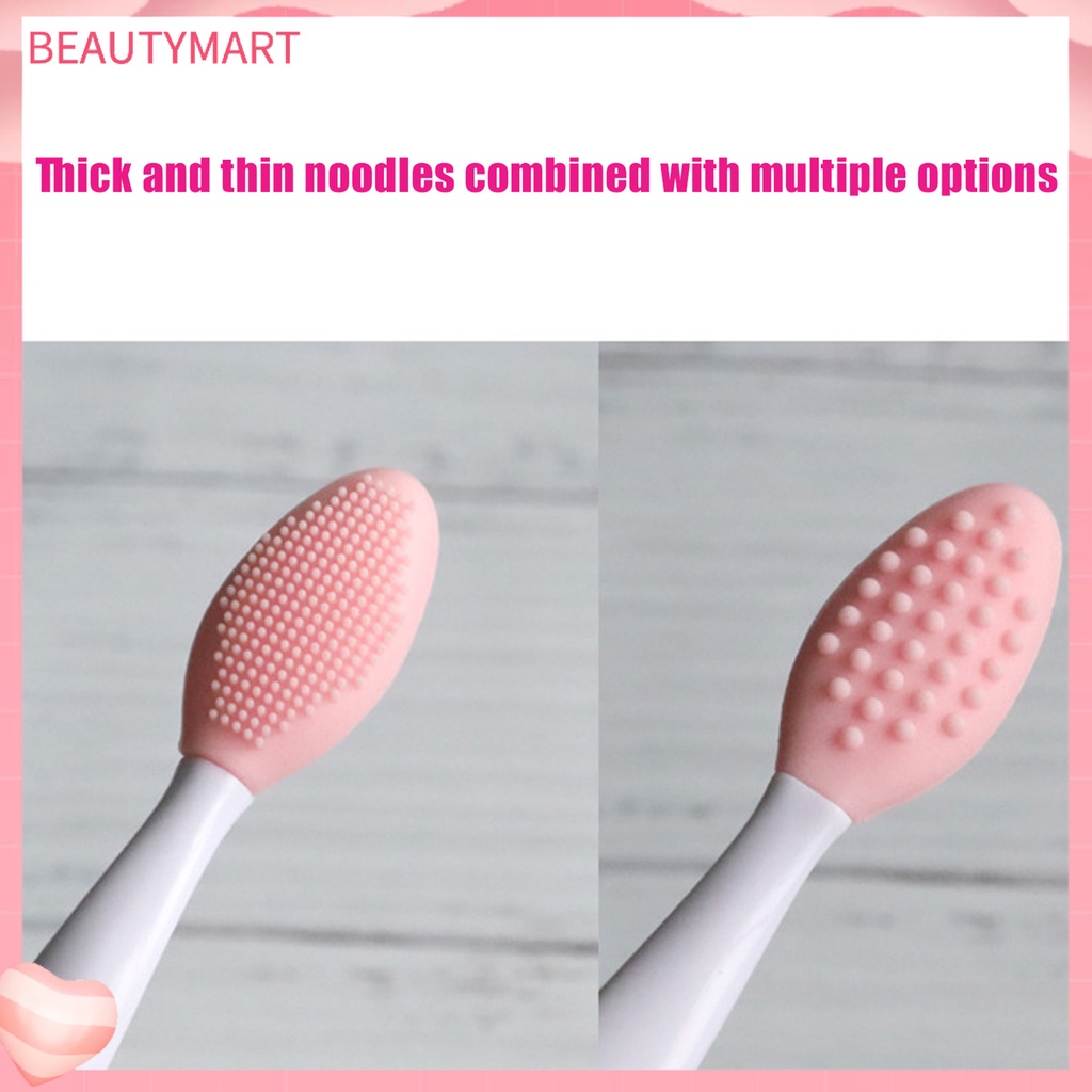 Cọ Silicone Hai Đầu Loại Bỏ Mụn Đầu Đen Làm Đẹp Cho Mũi