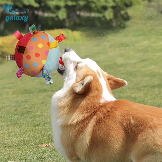 Galaxy Đồ Chơi Quả Bóng Lục Lạc Hình Chú Chó Nhồi Bông Mềm Mại Thoải Mái Giúp Giảm Căng Thẳng