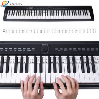 Miếng dán note bàn phím đàn piano 61 / 88 phím cho người mới bắt đầu