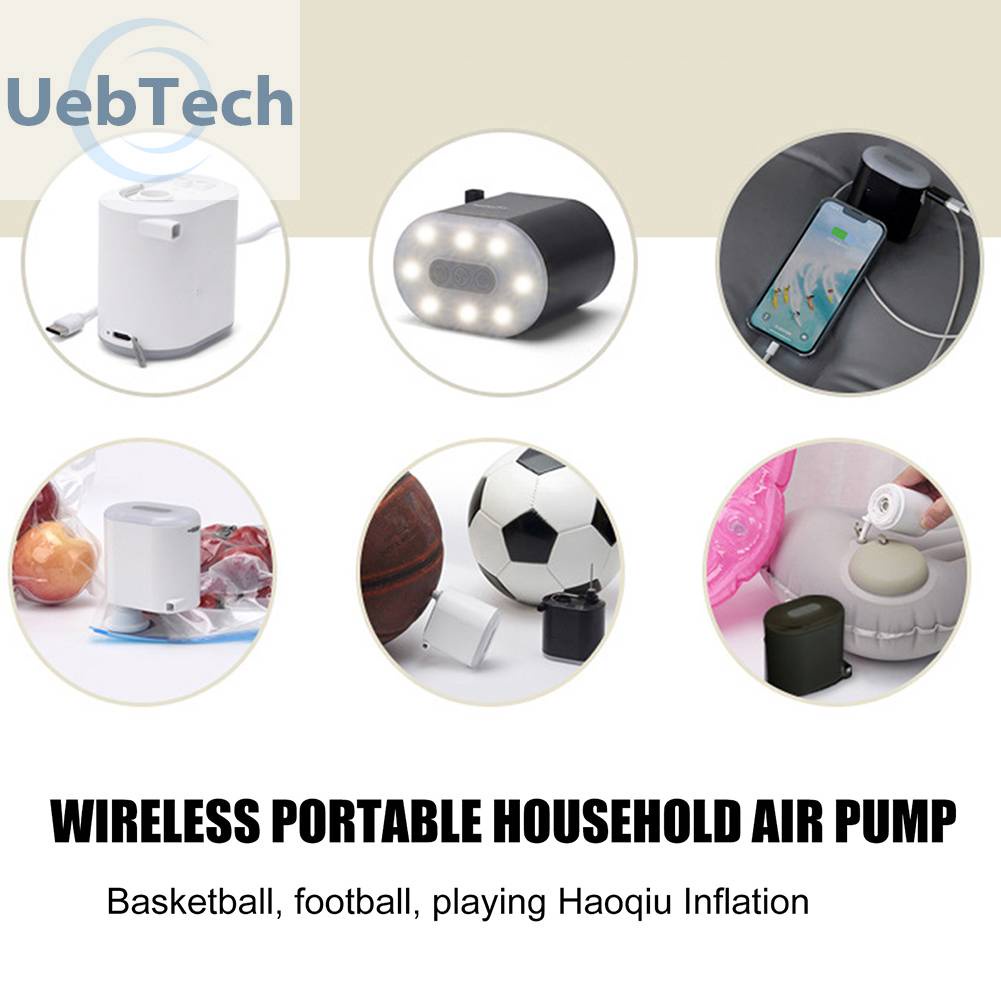 Máy Bơm Khí 3600mA Chống Thấm Nước Cho Thuyền Cao Su