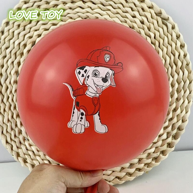 Set 10 Bong Bóng 12 inch Hình Chú Chó Hoạt Hình Dùng Để Trang Trí Tiệc Sinh Nhật Cho Bé