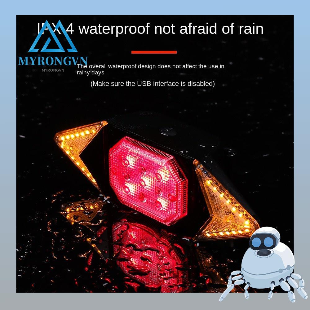 MYRONGVN Đèn Tín Hiệu Xi Nhan Cổng Sạc Usb Chuyên Dụng Cho Xe Đạp