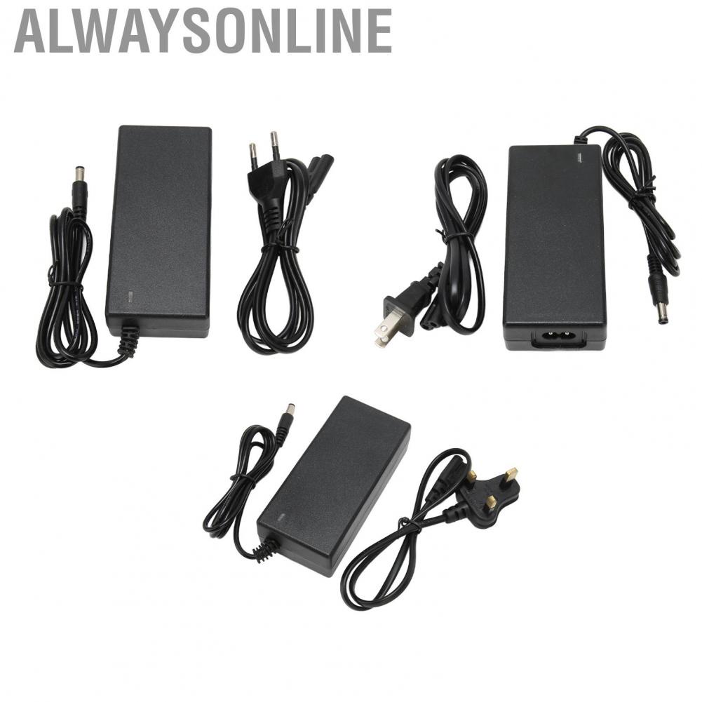 Alwaysonline 42V 2A    Fast Charging Portable DC5.5x2.5 Universal Power Supply Adapter for 36V Lithium