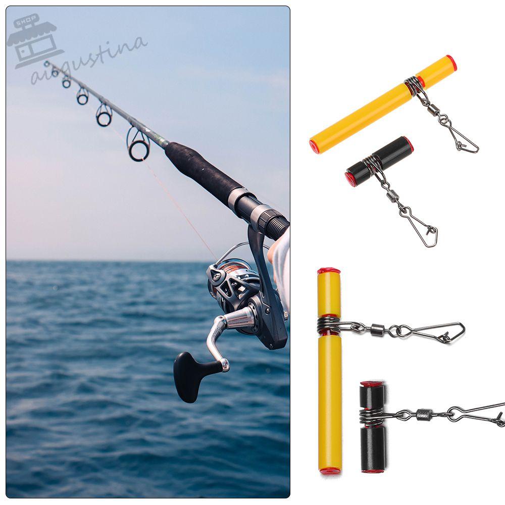 AUGUSTINA Bộ 10 Móc Cân Bằng Đầu Nhựa Màu Đen Chống Rối Dây Câu Cá