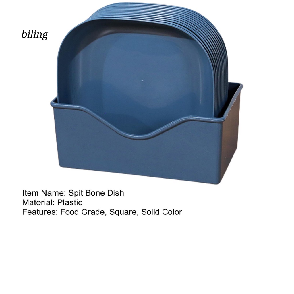 Set 12 Khay Vuông Trơn Mượt Hình Rắn Lót Khay Đựng Thức Ăn Đa Năng