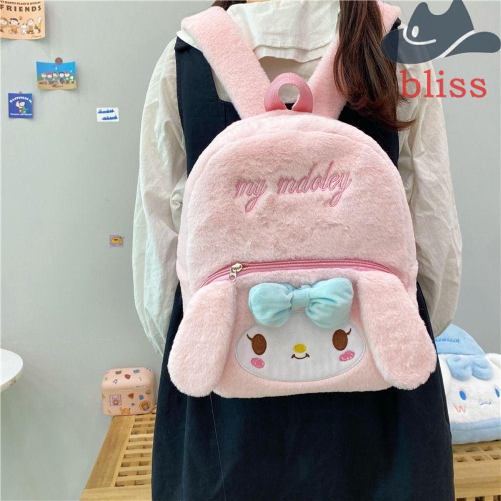 Ba Lô Đeo Vai Cỡ Lớn Kiểu Hoạt Hình Cinnamoroll Nhồi Bông Dễ Thương Cho Bé Gái