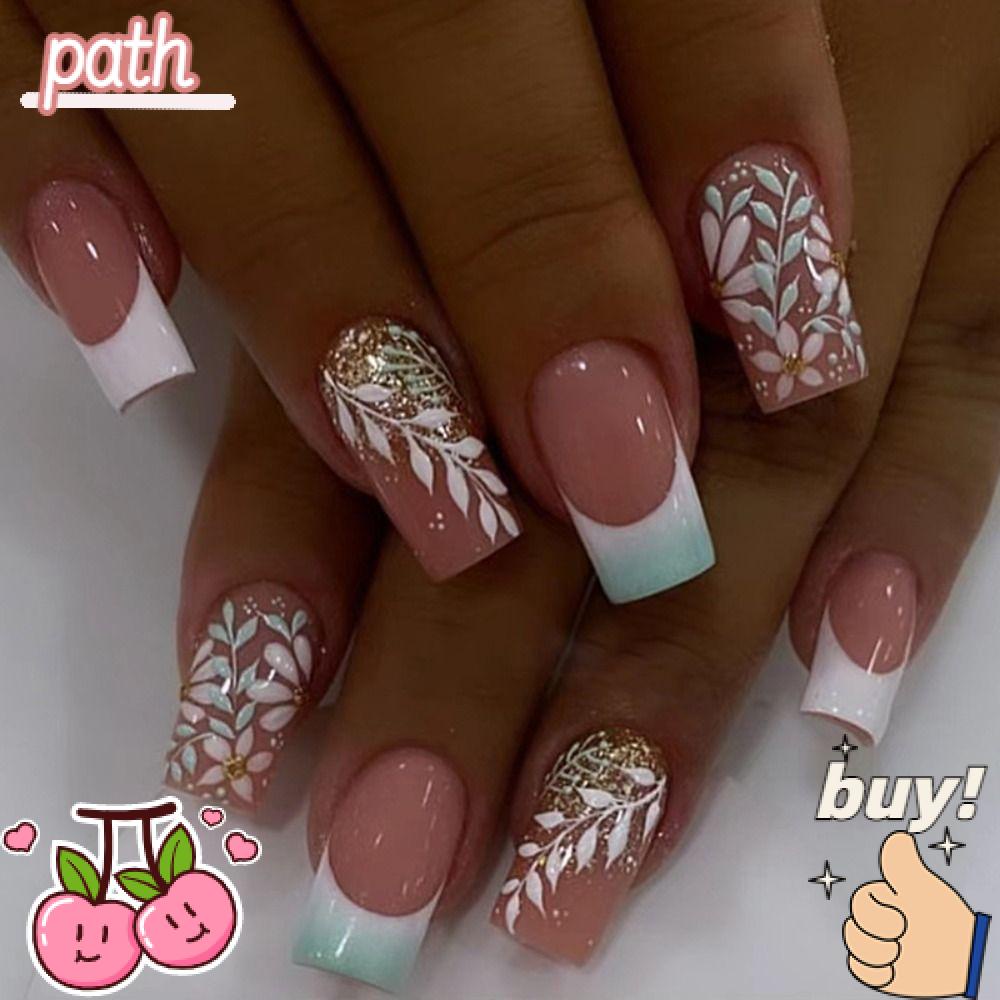 PATH Set 24 Móng Tay Giả Chuyên Dụng Cho Nữ Múa Ba Lê