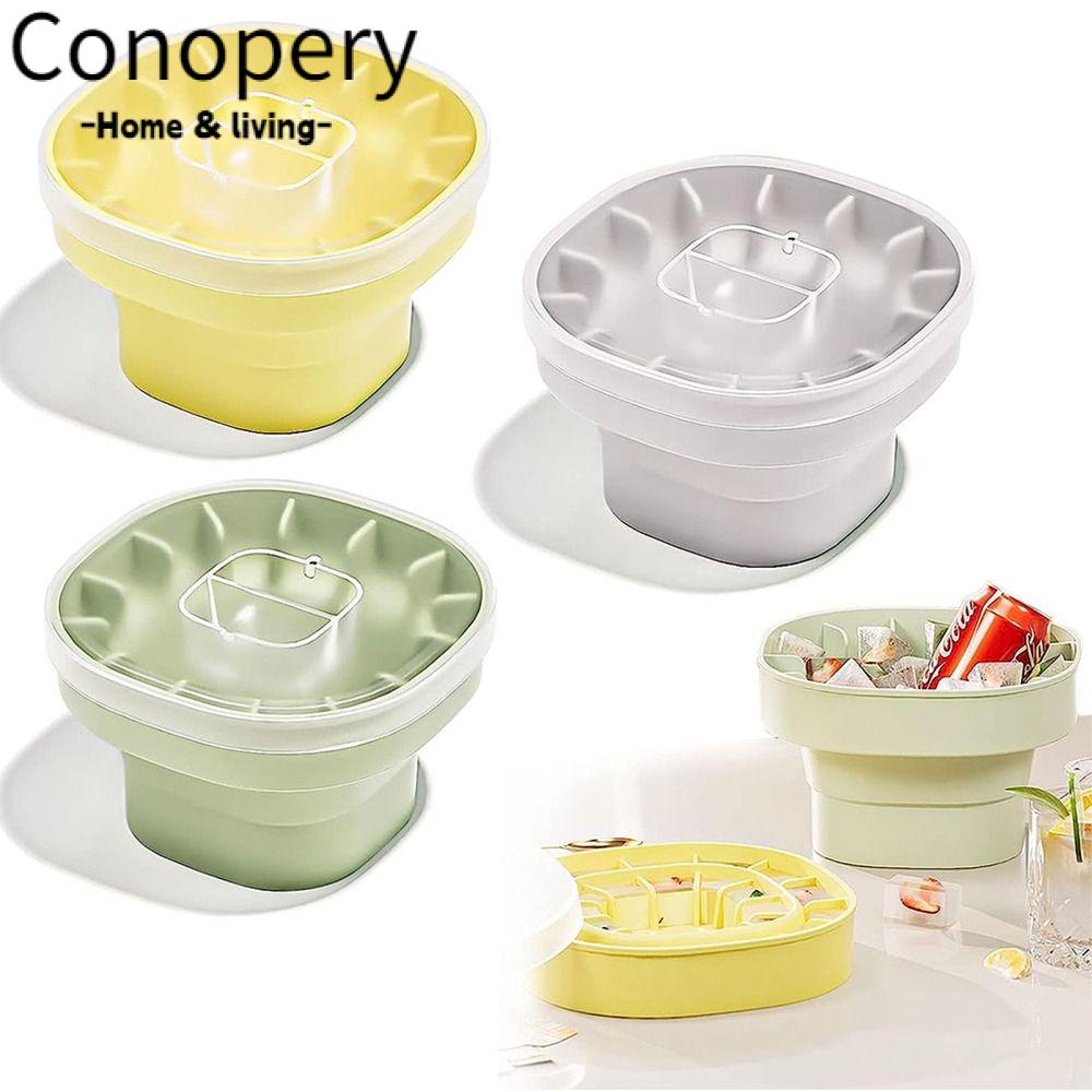 CONOPERY Xô Đựng Đá Gấp Gọn Sáng Tạo Tiện Dụng