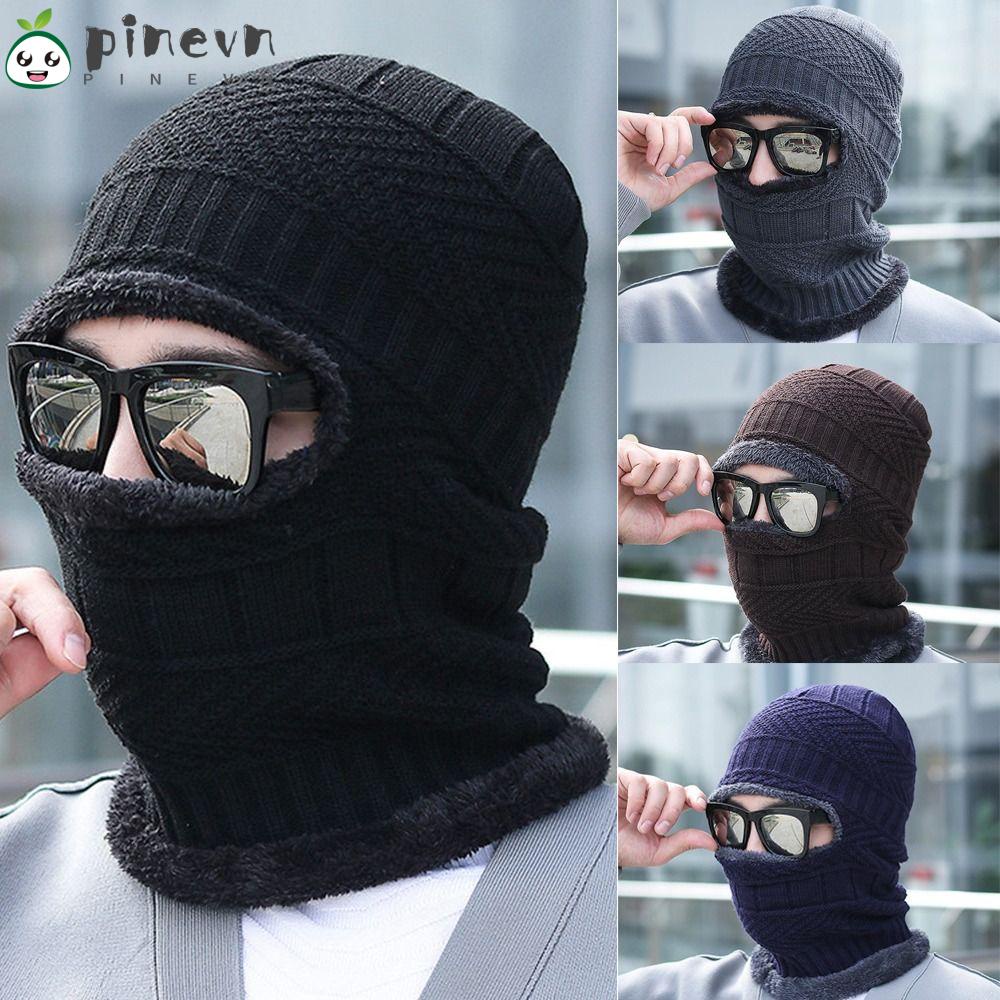 PINEVN Mũ Trùm Đầu Kiêm Khăn Choàng Cổ Bằng Nhung Mềm Mại Tiện Dụng