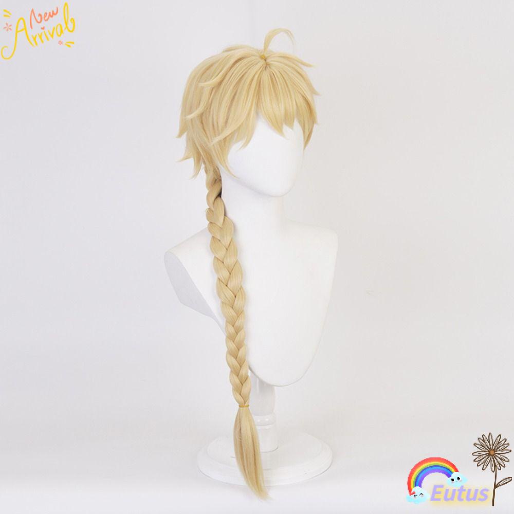 Bộ Tóc Giả Bằng Sợi Tổng Hợp Màu Vàng Dùng Hóa Trang Halloween