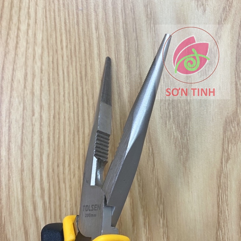 Kìm Răng Mũi Nhọn 7'' (200mm ) Tolsen 10007 - Hàng xuất khẩu Châu Âu