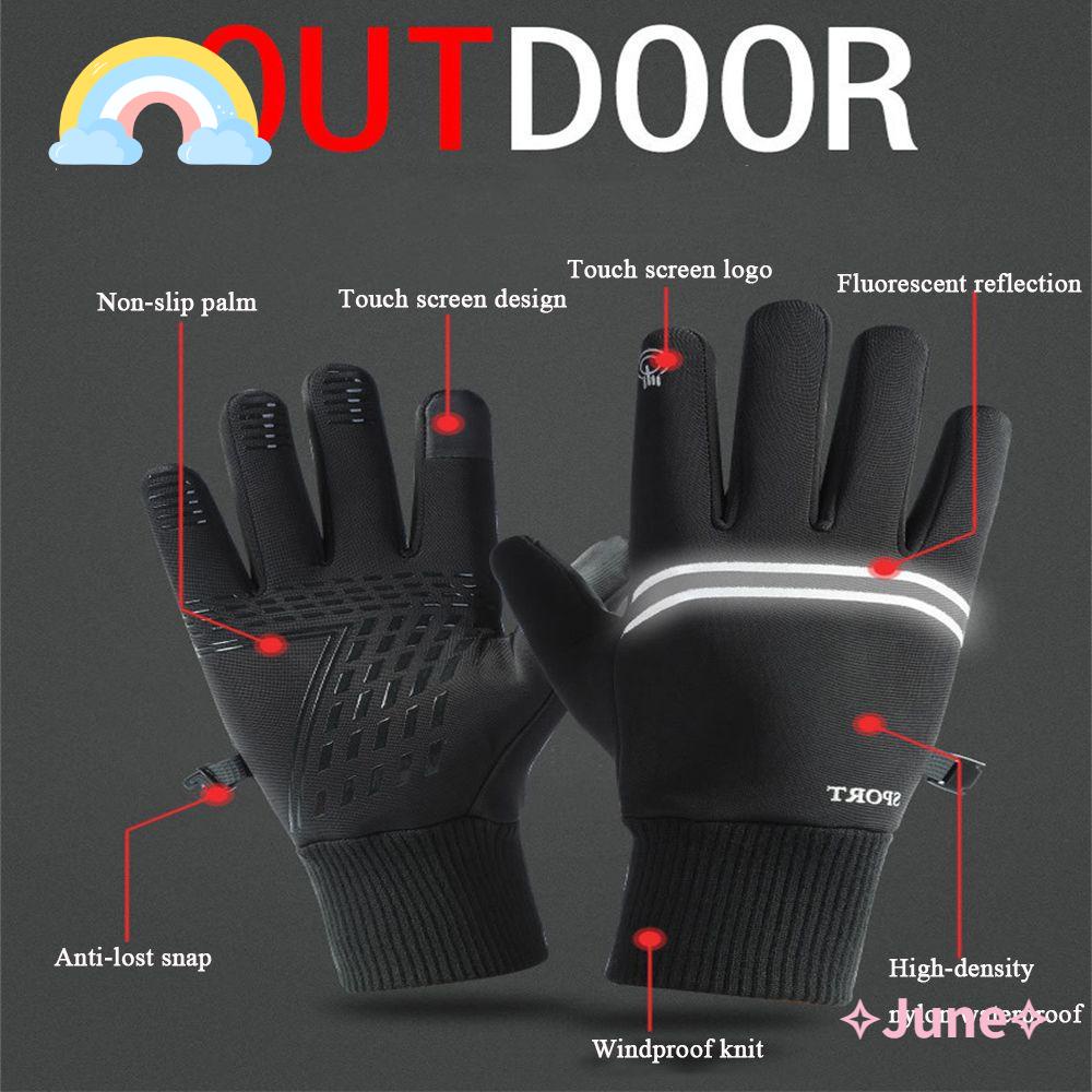 JUNE Găng Tay Lái Xe Giữ Ấm Chống Lạnh Plus