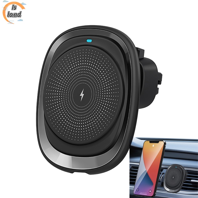 Giá Đỡ Điện Thoại Kiêm Sạc Nhanh Không Dây Từ Tính 15w Cổng Usb Type c Cho Xe Hơi