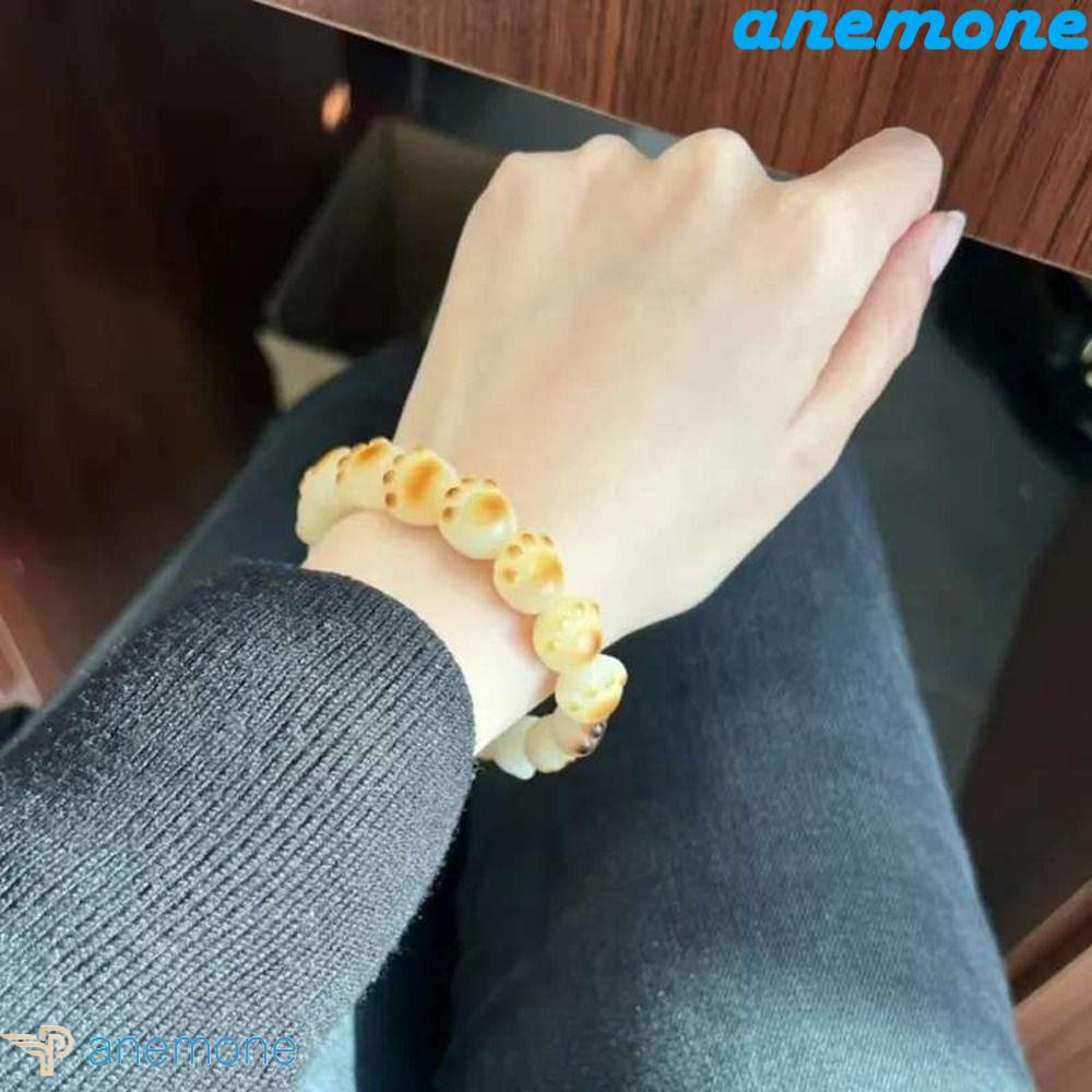 Túi 20 Hạt Acrylic Hình Dấu Chân Mèo Dễ Thương Dùng Làm Trang Sức DIY