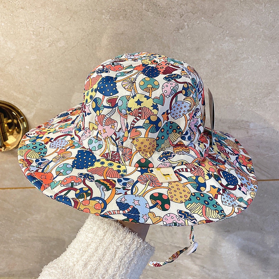 Nón Tai Bèo Chống Nắng Họa Tiết Hoa Dễ Thương Cho Bé Gái