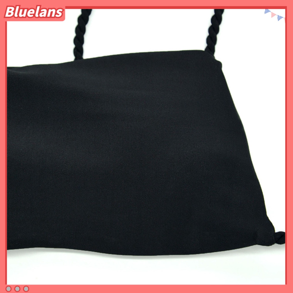 Bộ Đồ Bơi Bikini Hai Mảnh Màu Trơn Cột Dây Thời Trang Mùa Hè Cho Nữ