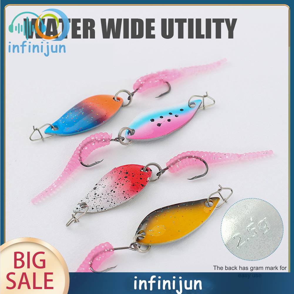 Hộp 10 Mồi Câu Cá Nhân Tạo Có Lưỡi Câu