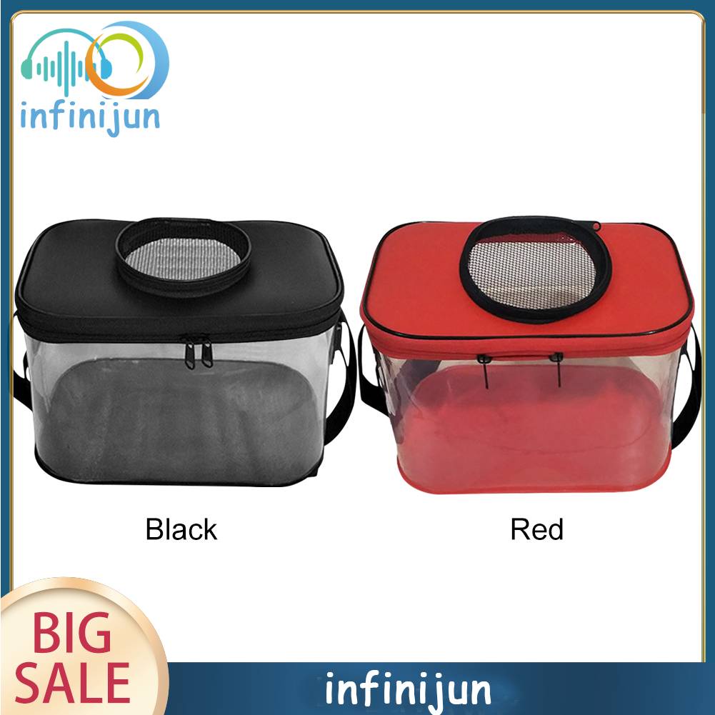 Xô Đựng Cá Bằng EVA Trong Suốt Thoáng Khí Có Thể Gấp Gọn Tiện Dụng