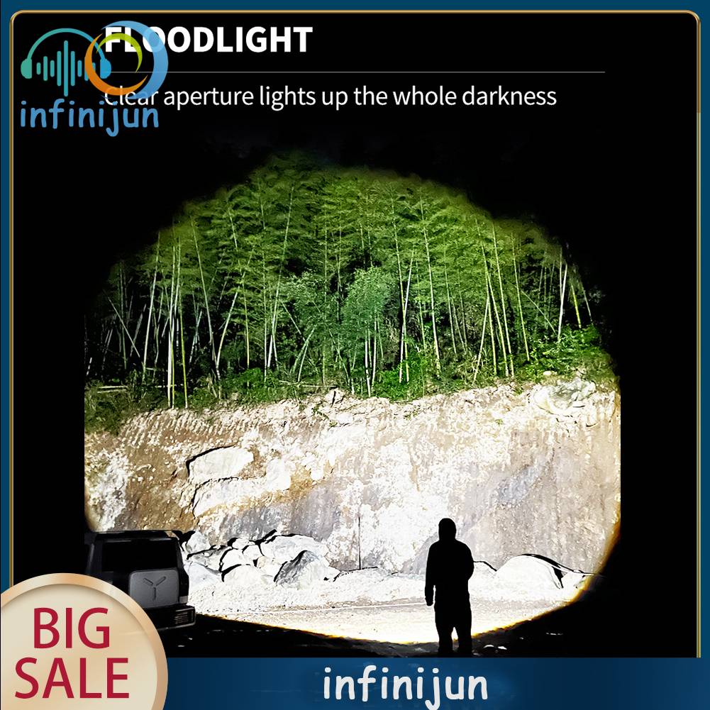 Đèn Pin Cắm Trại Chống Nước 5 Chế Độ XHP360 LED 2500lm