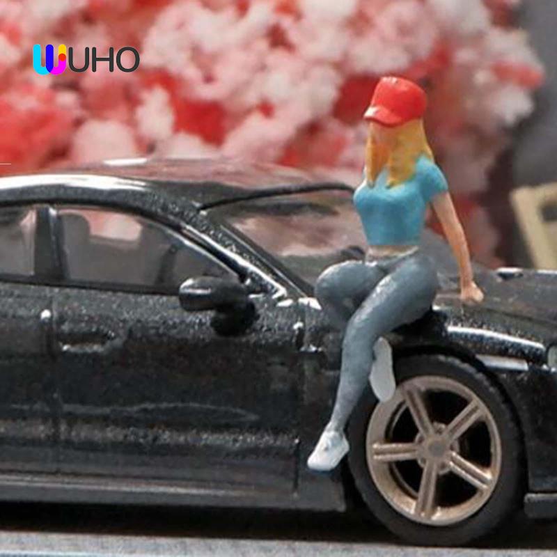 Mô Hình Cô Gái Bằng Nhựa Resin Trang Trí Tiểu Cảnh Diorama Thu Nhỏ