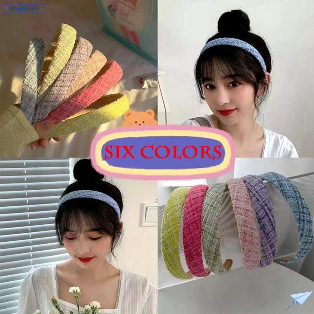 MAG Băng Đô Cài Tóc Họa Tiết Sọc Caro Thời Trang Cho Nữ