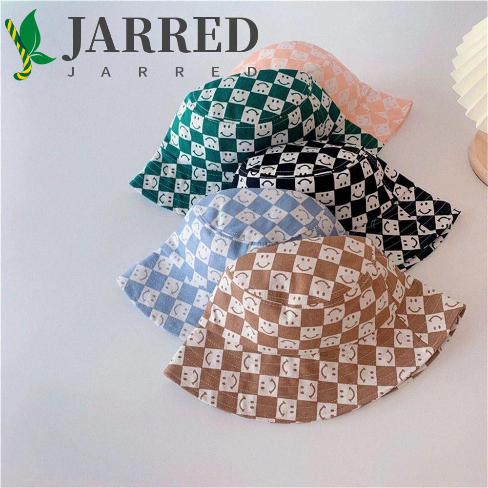 JARRED Mũ Tai Bèo Cotton Mềm Mại In Hình Mặt Cười Cho Bé