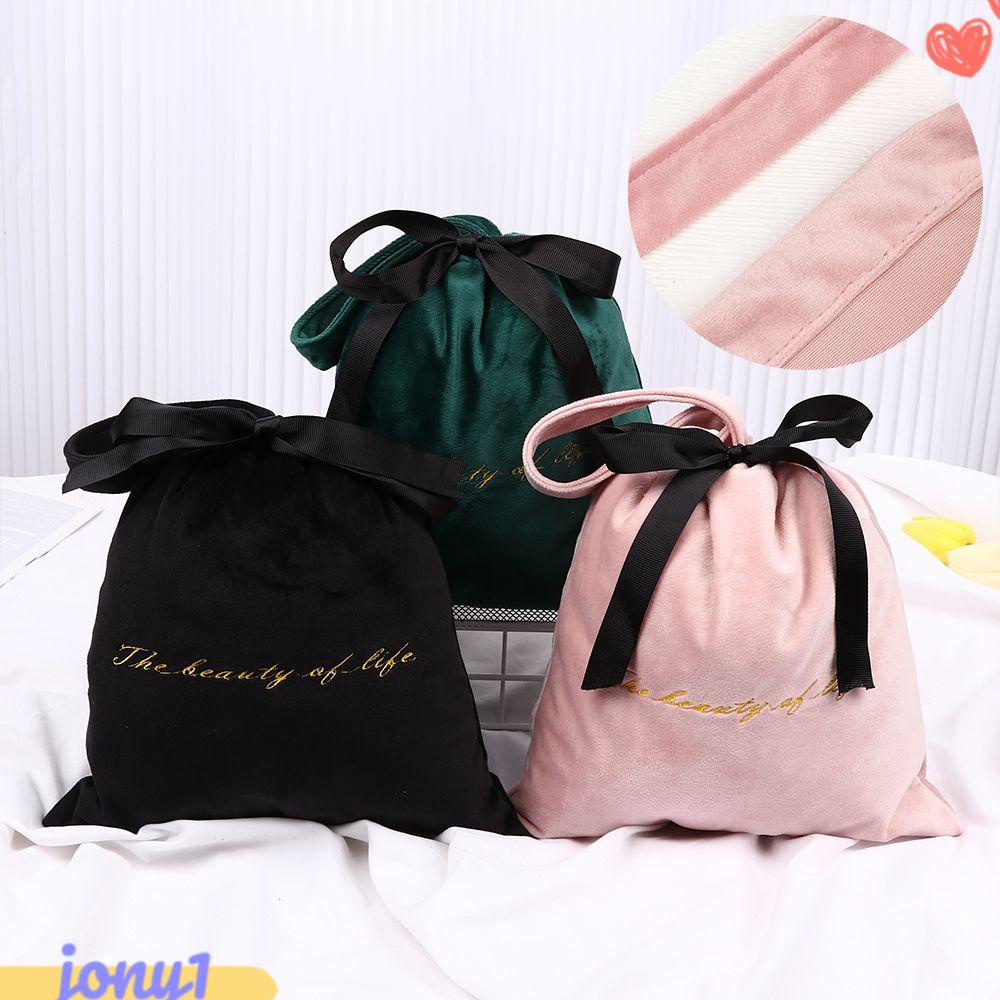 JONYE Túi Dây Rút Vải Nhung Chống Bụi Bẩn Tiện Dụng Mang Theo Du Lịch