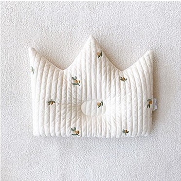 Gối Cotton Tinh Khiết Thêu Hình Đầu Tròn Chống Ve Cho Bé Sơ Sinh