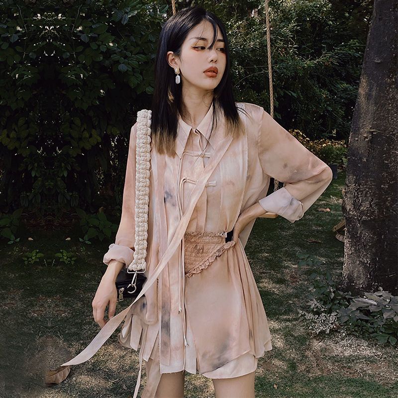 Bộ Trang Phục Hai Mảnh Phong Cách Trung Hoa Mùa Hè Mới 2023 WHQ7 Cho Nữ