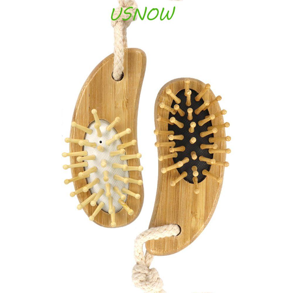 USNOW Lược Gỗ Chải Tóc Mát Xa Da Đầu Chống Tĩnh Điện Chất Lượng Cao