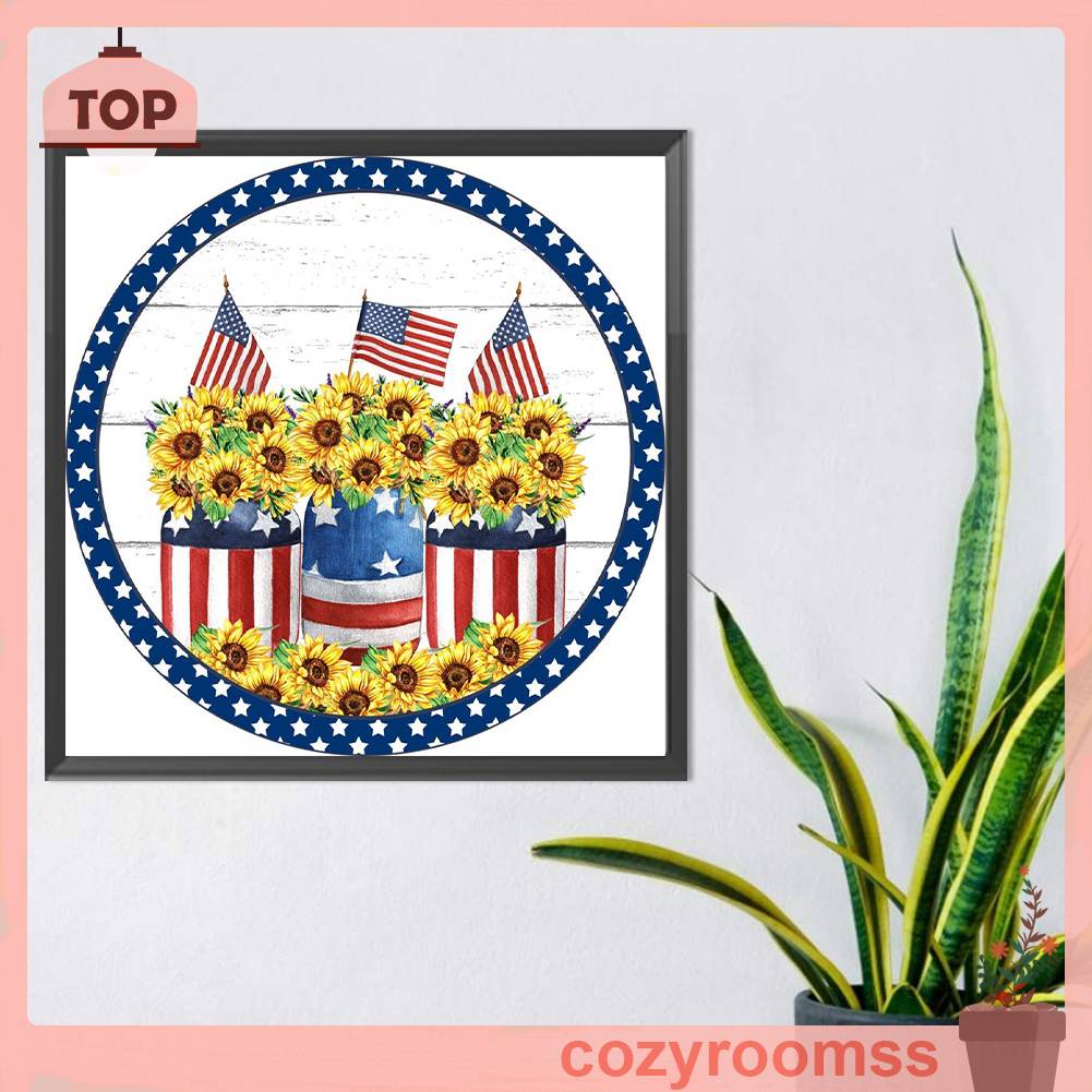 Tranh Đính Đá Kim Cương Toàn Bộ 5D DIY Hình Vẽ Ngày Độc Lập Goblin