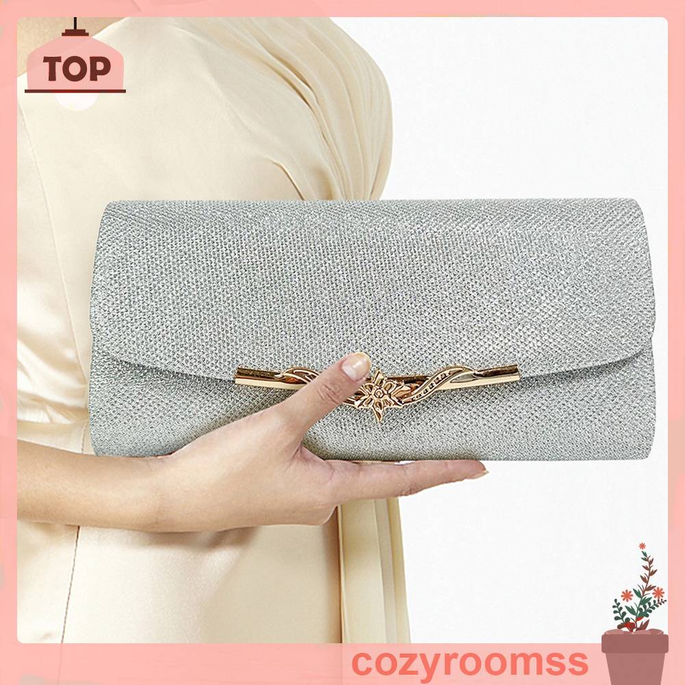 Túi Đeo Chéo Vải Satin Trọng Lượng Nhẹ Lấp Lánh Thời Trang Dự Tiệc Cho Nữ