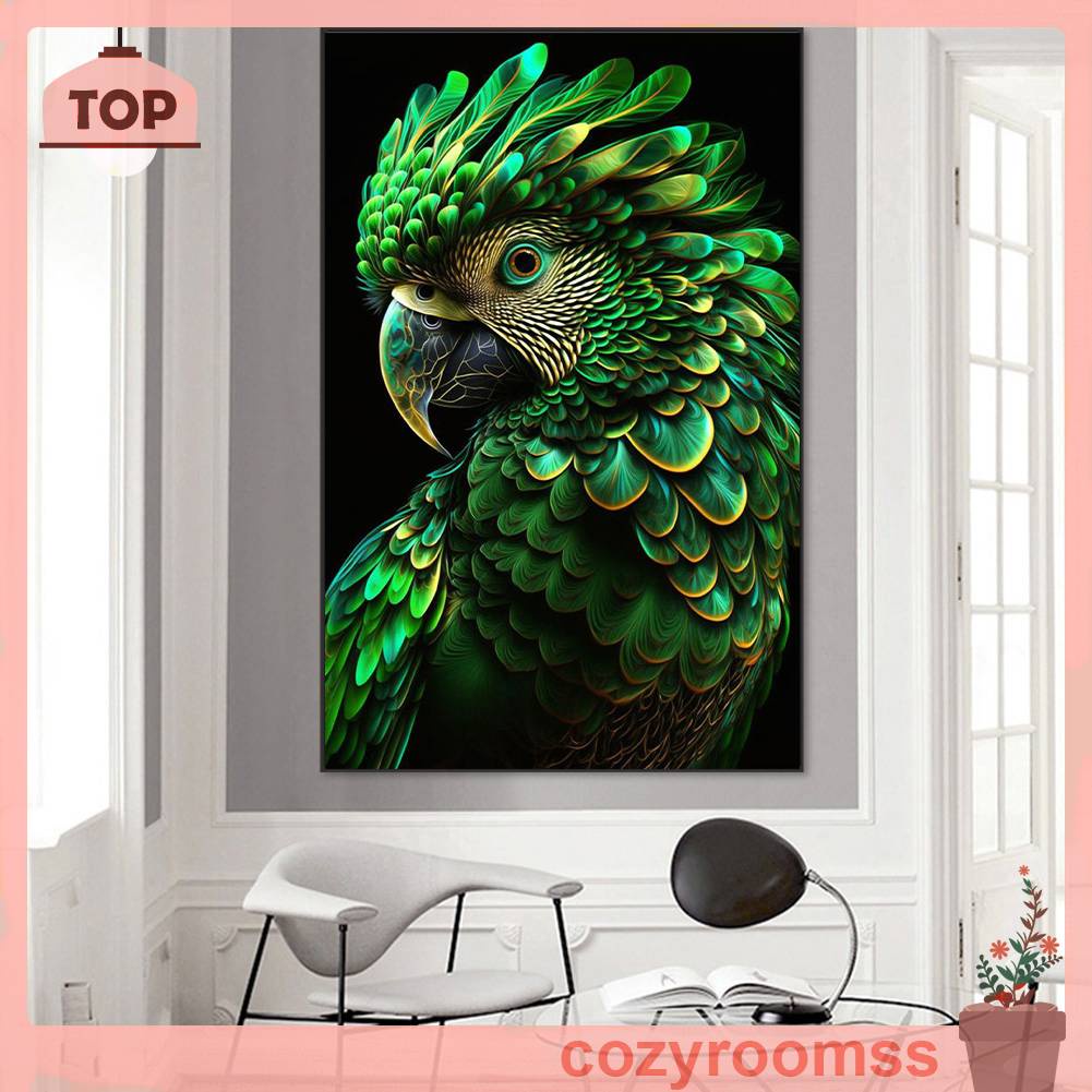 Tranh Đính Đá Kim Cương Toàn Bộ 5D DIY Hình Vẽ Vẹt