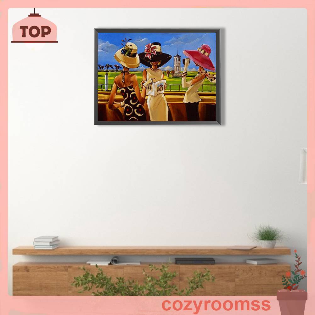 Tranh Đính Đá Kim Cương Toàn Bộ 5D DIY Hình Vẽ Phụ Nữ Trang Trí Nhà Cửa