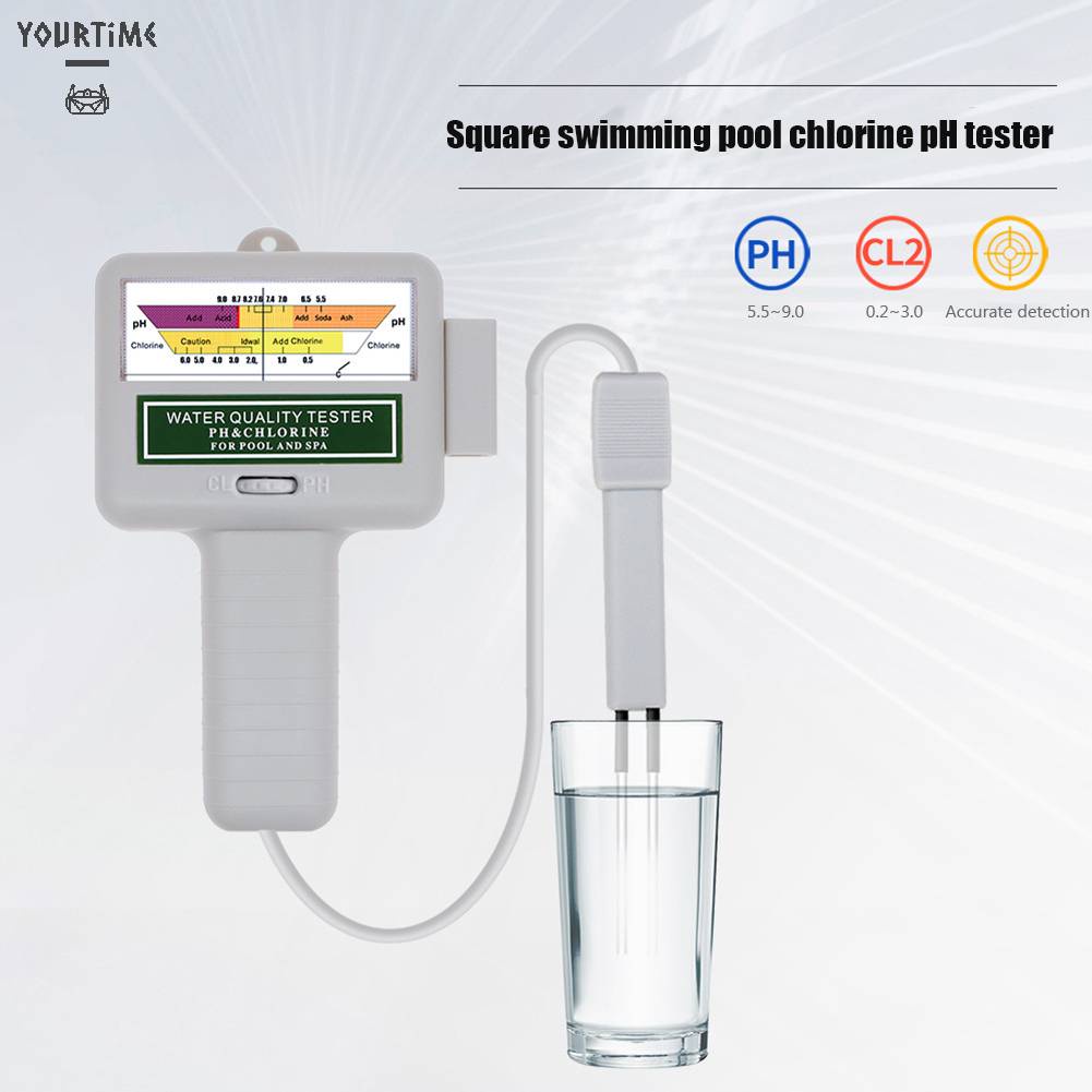 Dụng Cụ Kiểm Tra Độ PH 2 Trong 1 Cho Hồ Bơi