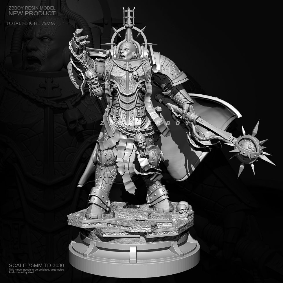 11.11Việc lớn75mm ZBBOY supervised the Dark King resin soldier white model TD-3630 CAG0