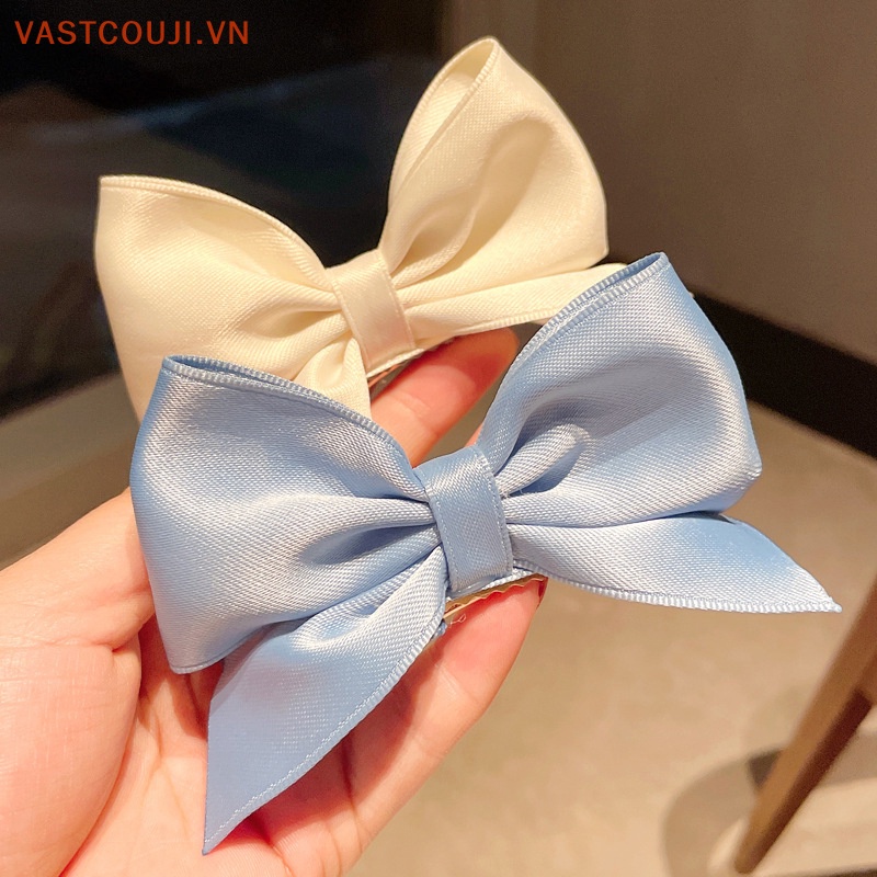 Kẹp Tóc Vải Hình Nơ Nhiều Màu Dễ Thương Cho Bé Gái