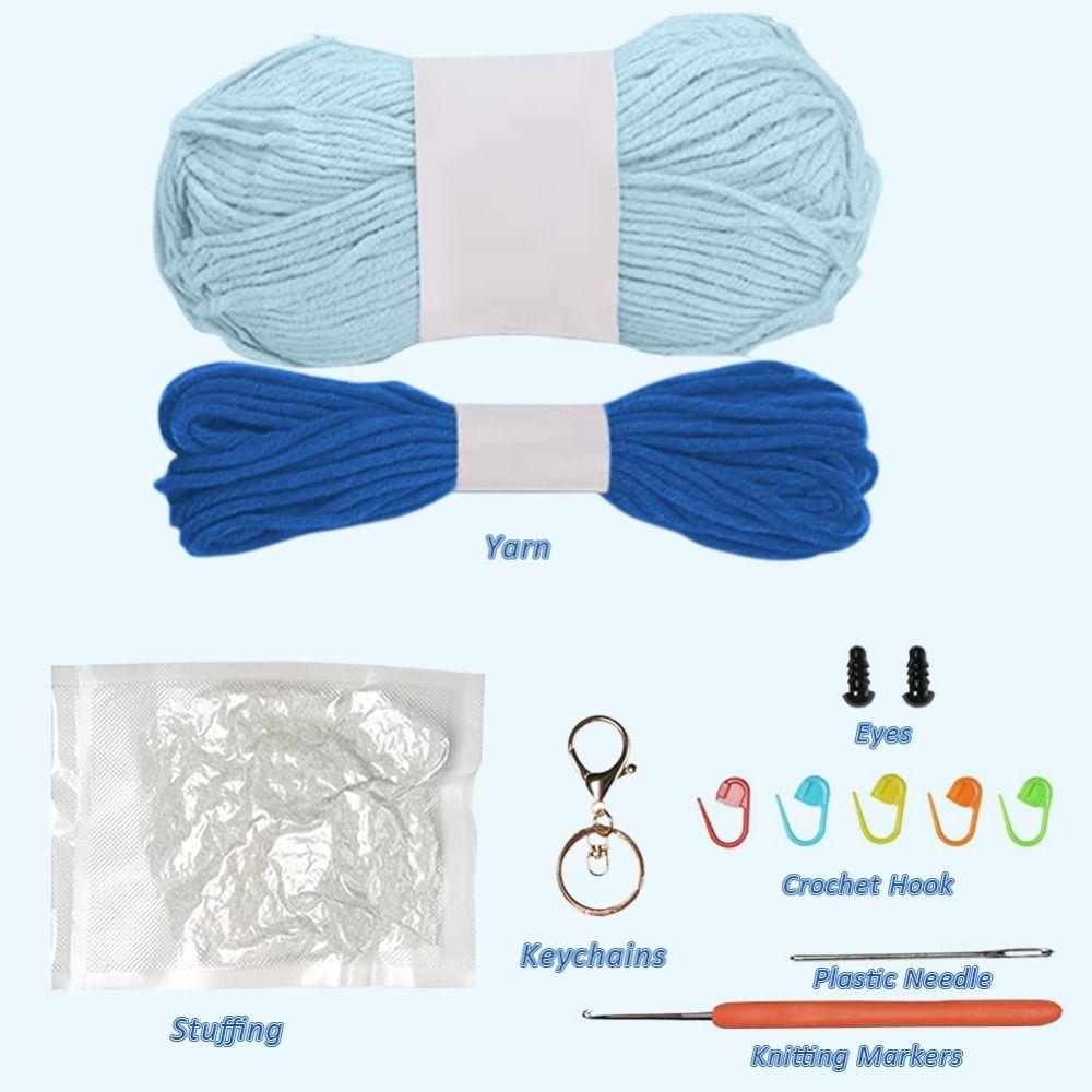 Bộ Búp Bê Đan Len Thủ Công DIY Dễ Thương