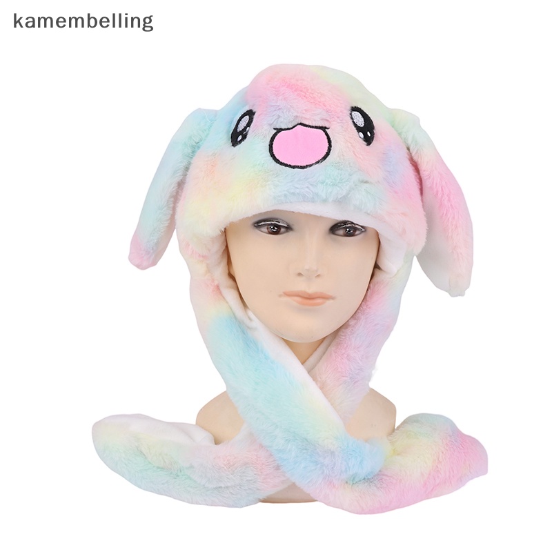 Kamembelling Mũ Tai Thỏ Có Đèn Led Dễ Thương Cho Nữ