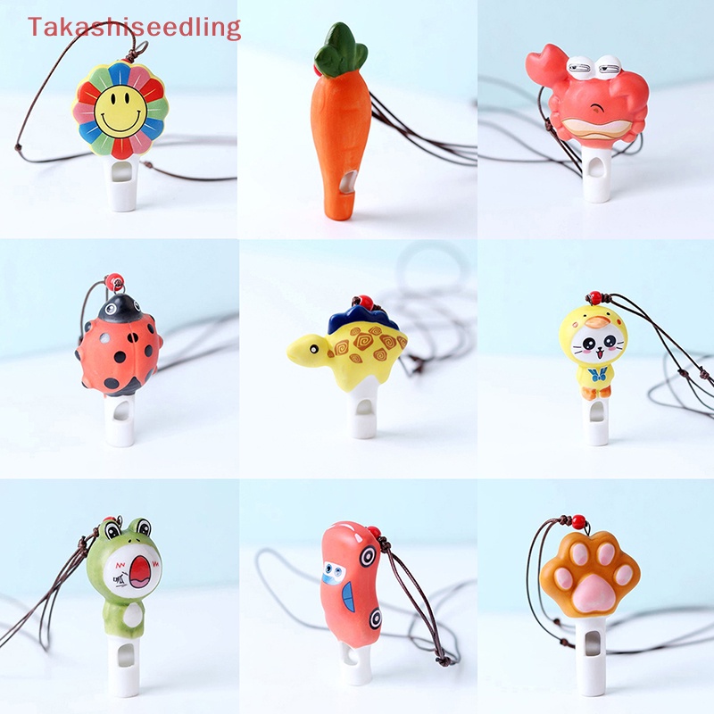 Vòng cổ Handmade Bằng Gốm Họa Tiết Hoạt Hình Kèm Còi