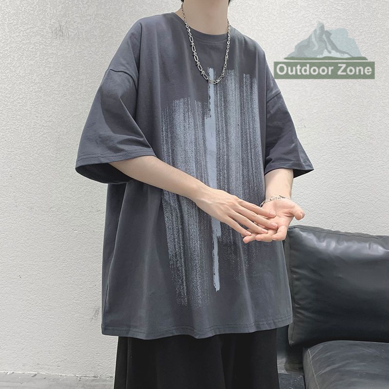 Áo Thun Tay Ngắn Dáng Rộng plus Size Thời Trang Mùa Hè Cho Nam