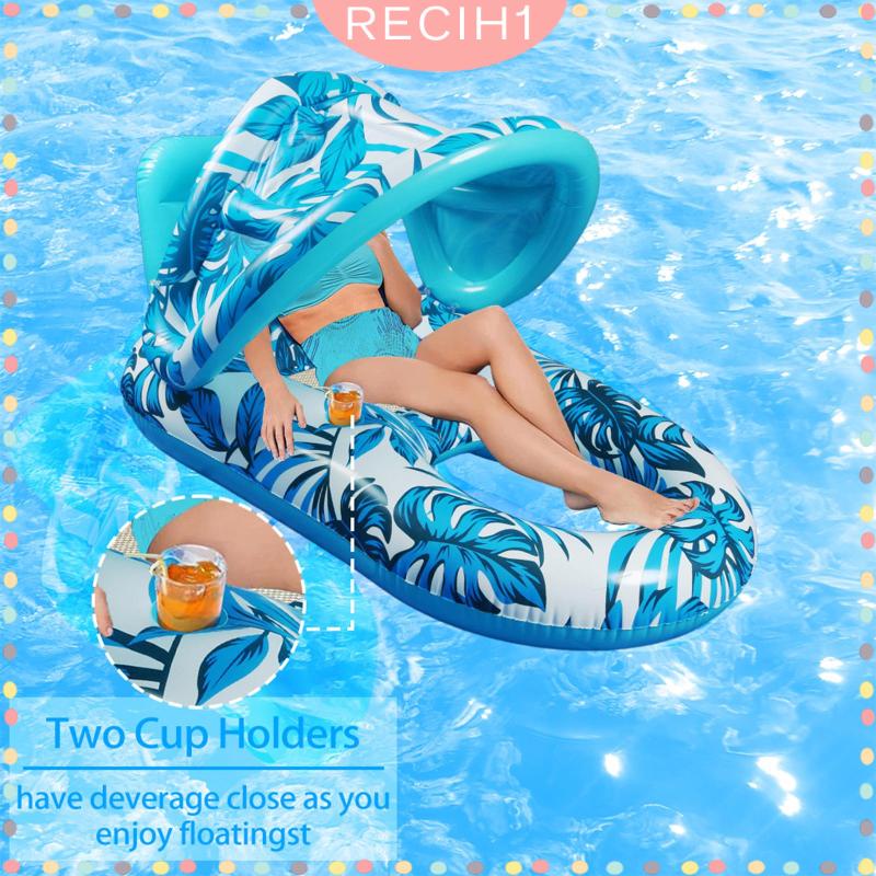 Ghế Phao Bơm Hơi Ổn Định Màu Xanh Dương Dành Cho Người Lớn