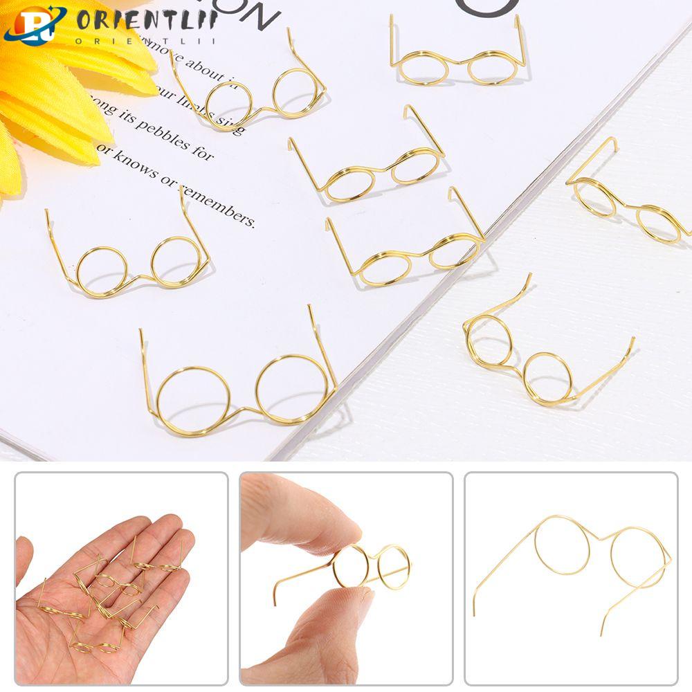 ORIENTLII Mắt Kính Không Gọng Bằng Hợp Kim Phong Cách Retro Thời Trang