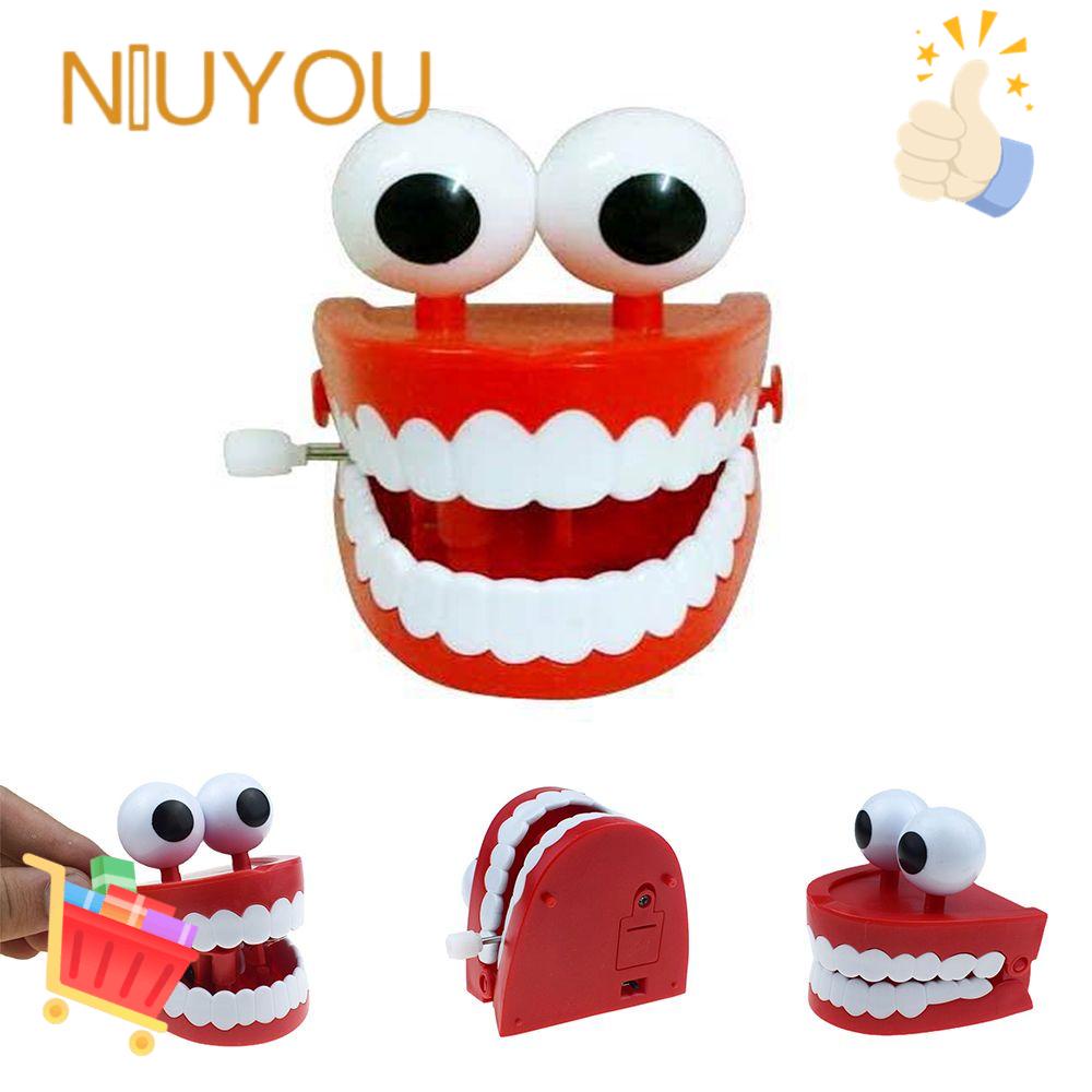 NIUYOU Đồ Chơi Lên Dây Cót Hình Hàm Răng Mini