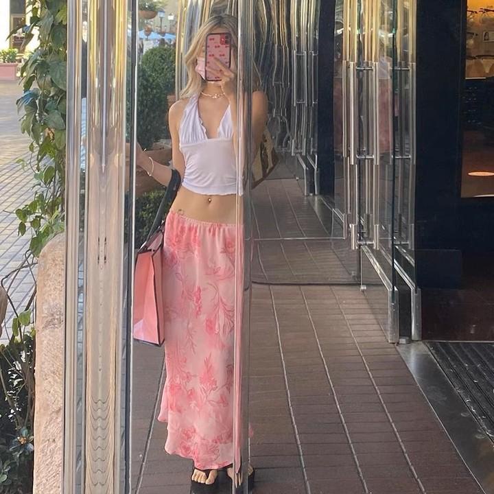 Đầm Dáng Suông Rộng Eo Thấp In Họa Tiết Hoa Thời Trang Mùa Hè Cho Nữ CY03